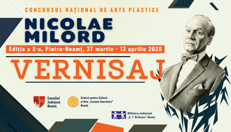 Între 27 martie și 13 aprilie 2026, Centrul pentru Cultură și Arte „Carmen Saeculare” Neamț, prin Școala Populară de Artă Piatra-Neamț, organiza cea de a zecea ediție a Concursului Național de Arte Plastice „Nicolae Milord”, proiect cultural educativ demarat în 2017 pentru a promova creațiile elevilor școlilor de arte din țară, precum și pentru o mai bună cunoaștere a operei și a personalității pictorului pietrean Nicolae Milord.